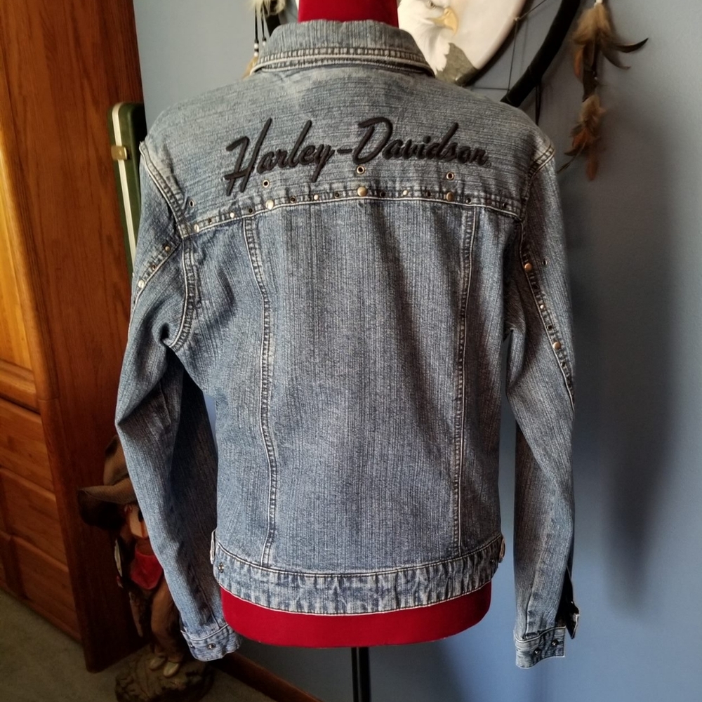 Harley Davidson Denim Jacket - Picture 2 of 7